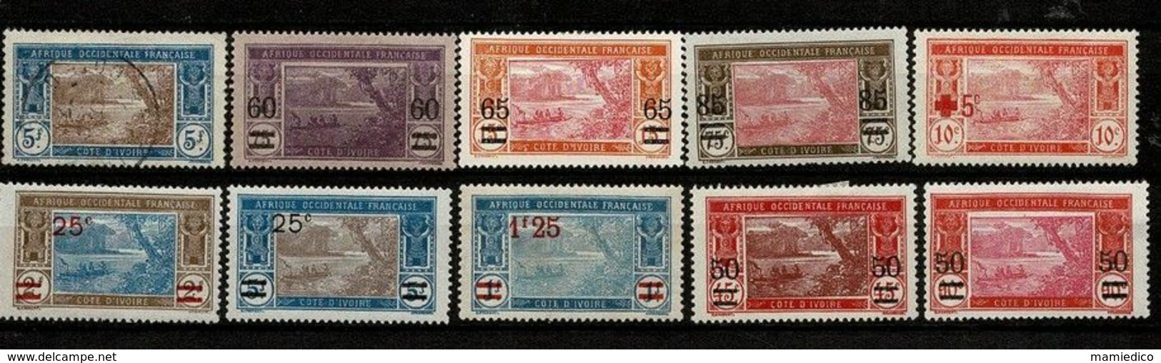 CÔTE D'IVOIRE Collection De 145 Timbres. Neufs Et Oblitérés, Tous Scannés. - Sammlungen (ohne Album)