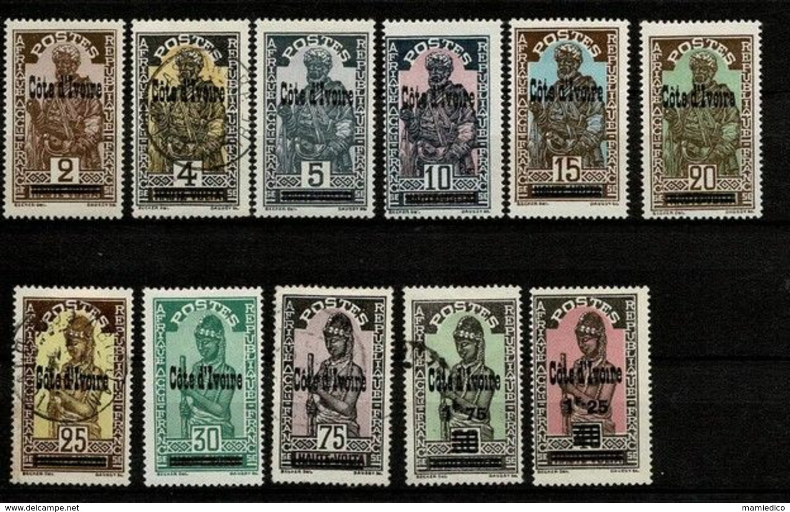 CÔTE D'IVOIRE Collection De 145 Timbres. Neufs Et Oblitérés, Tous Scannés. - Sammlungen (ohne Album)