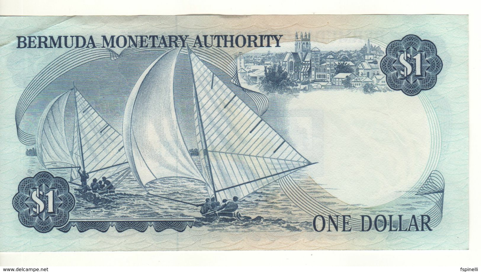 BERMUDA 1 Dollar    (Queen Elizabeth II -  Sailings Boats)  P28b    Dated 1st |April 1978 - Bermudes