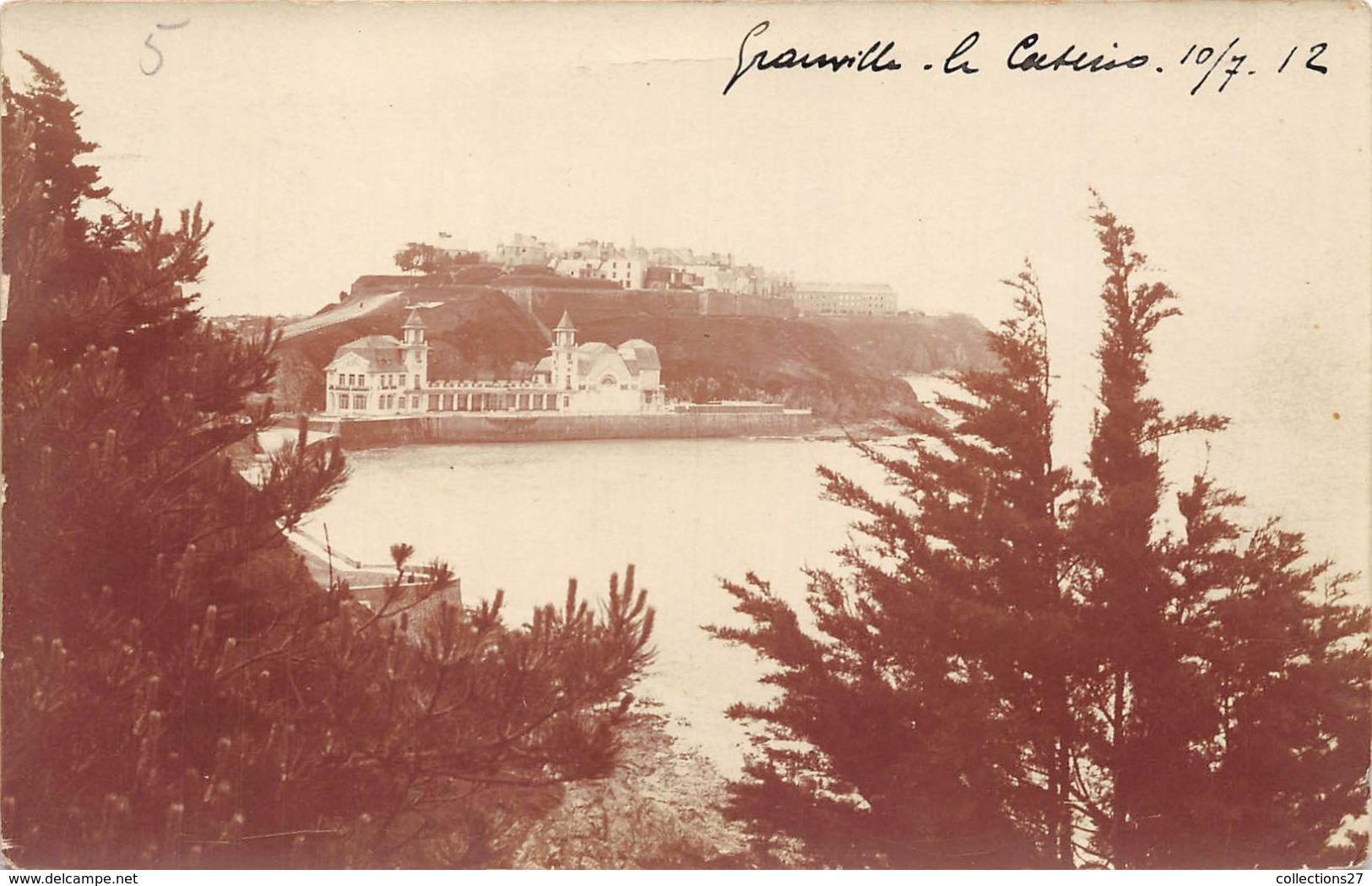 50-GRANVILLE- CARTE-PHOTO- LE CASINO LE 10/7/1912 - Granville