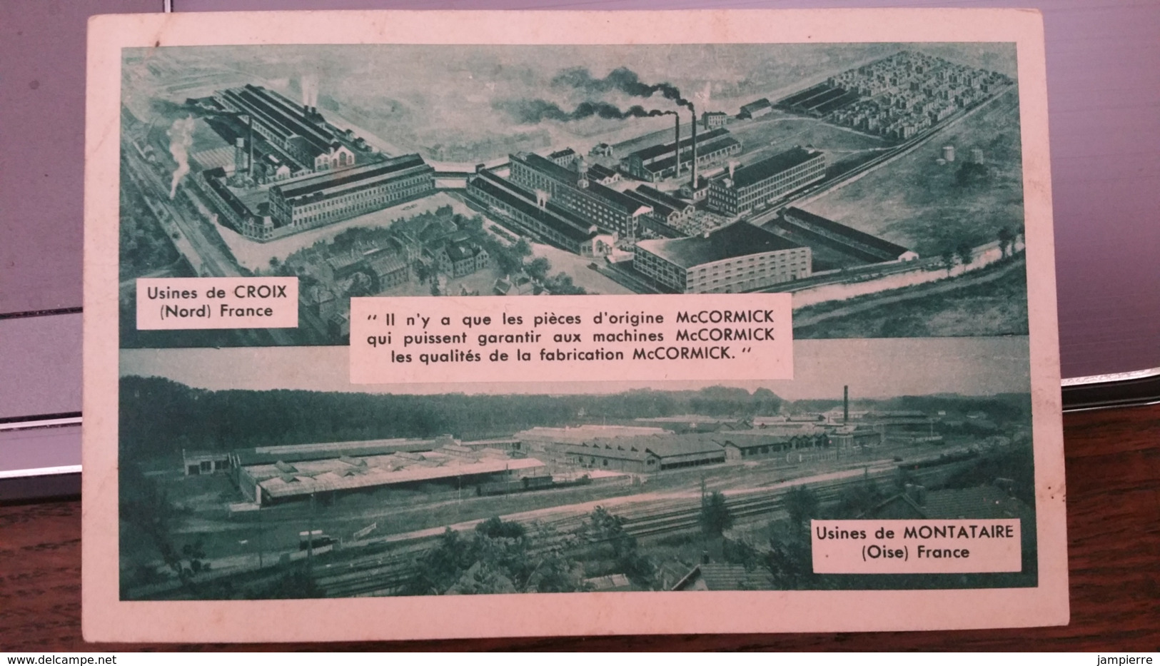 Publicitaire - Mc Cormick - Usines De Croix (Nord) - Usines De Montataire (Oise) - Werbepostkarten