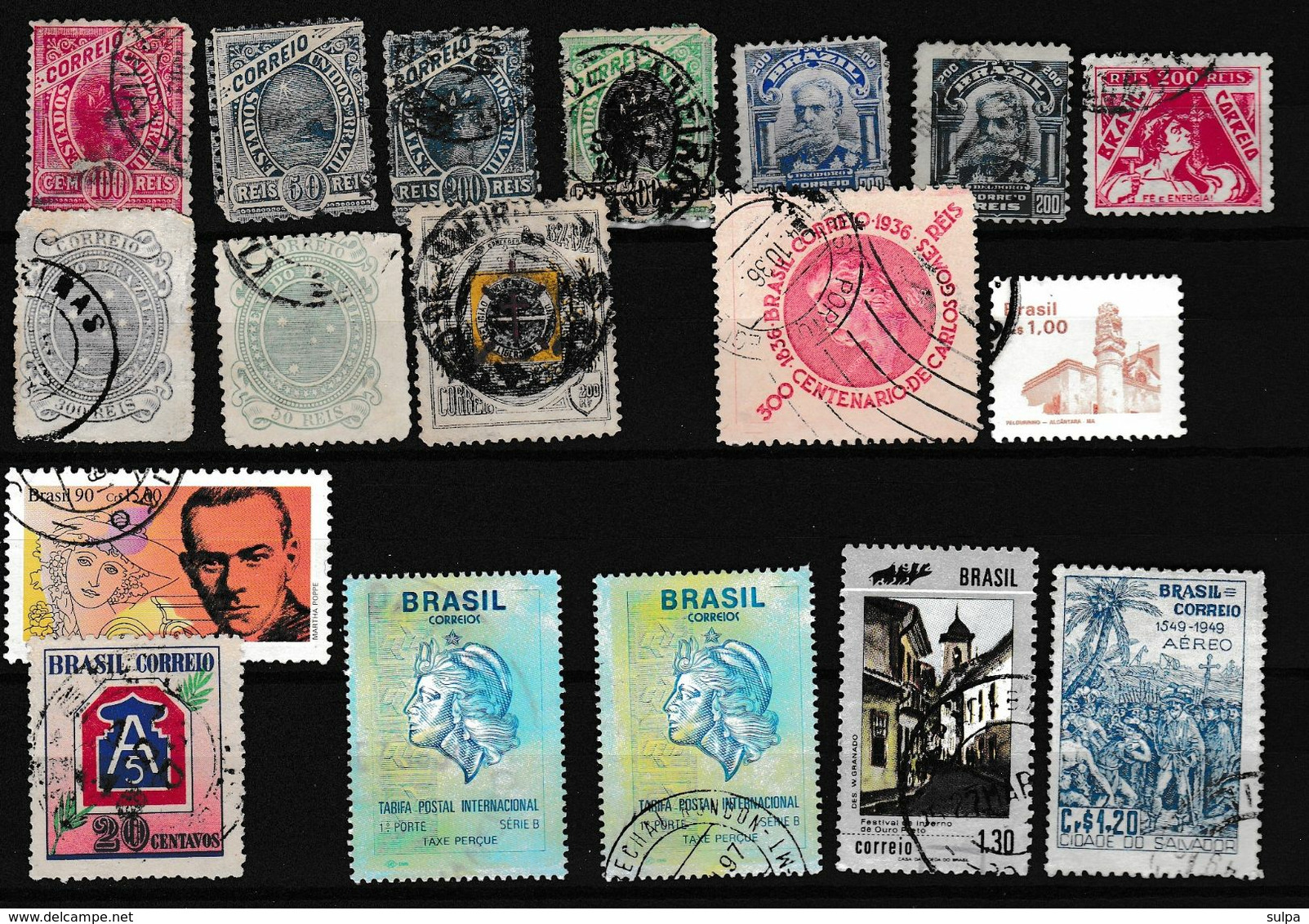 Brazil. Lot Of 22 Used Stamps, - Verzamelingen & Reeksen