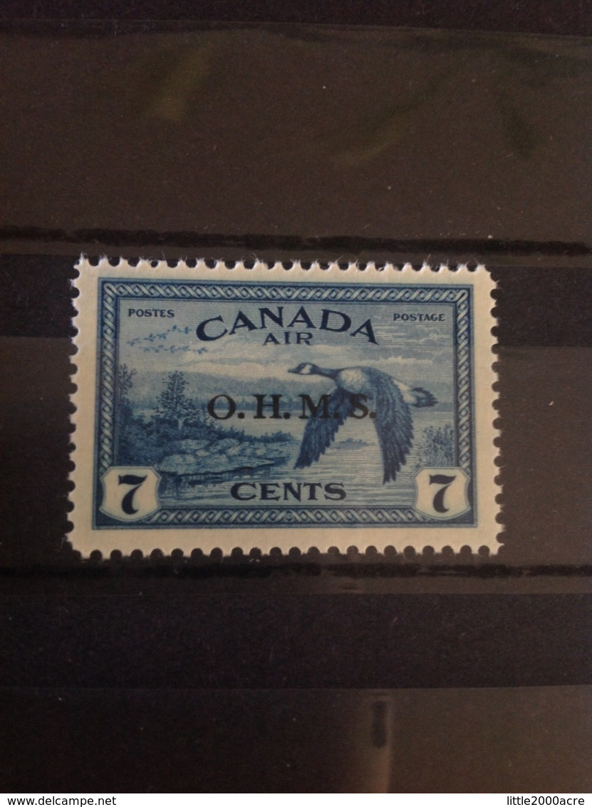 Canada 1949 7c Blue Goose Official O/p OHMS MNH SG O171 Sc CO1 - Aufdrucksausgaben