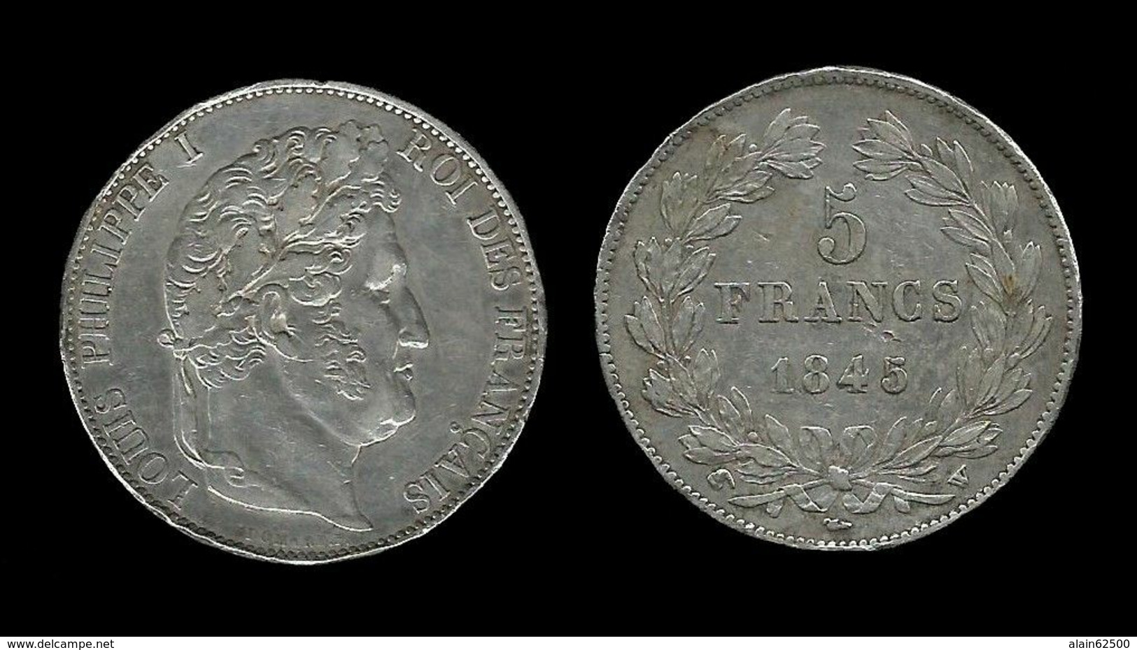 5 FRANCS LOUIS - PHILIPPE I  1845 W (LILLE) . - 5 Francs