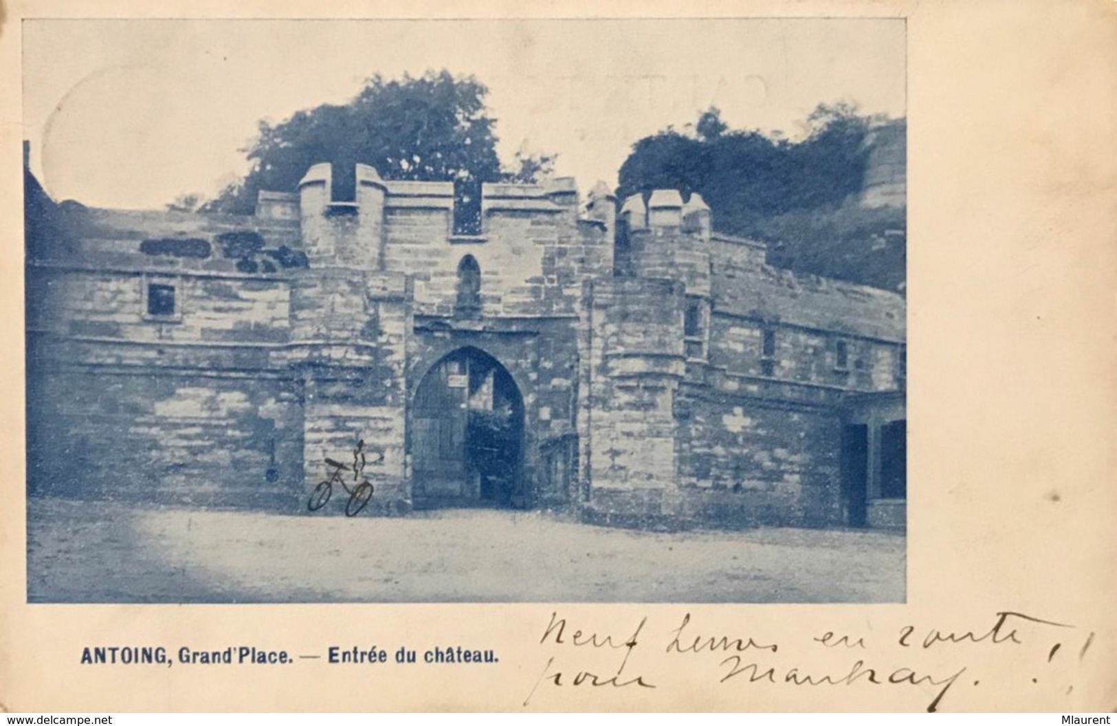 ANTOING Grand'Place Entrée Du Chateau Voyagé 1905 - Antoing