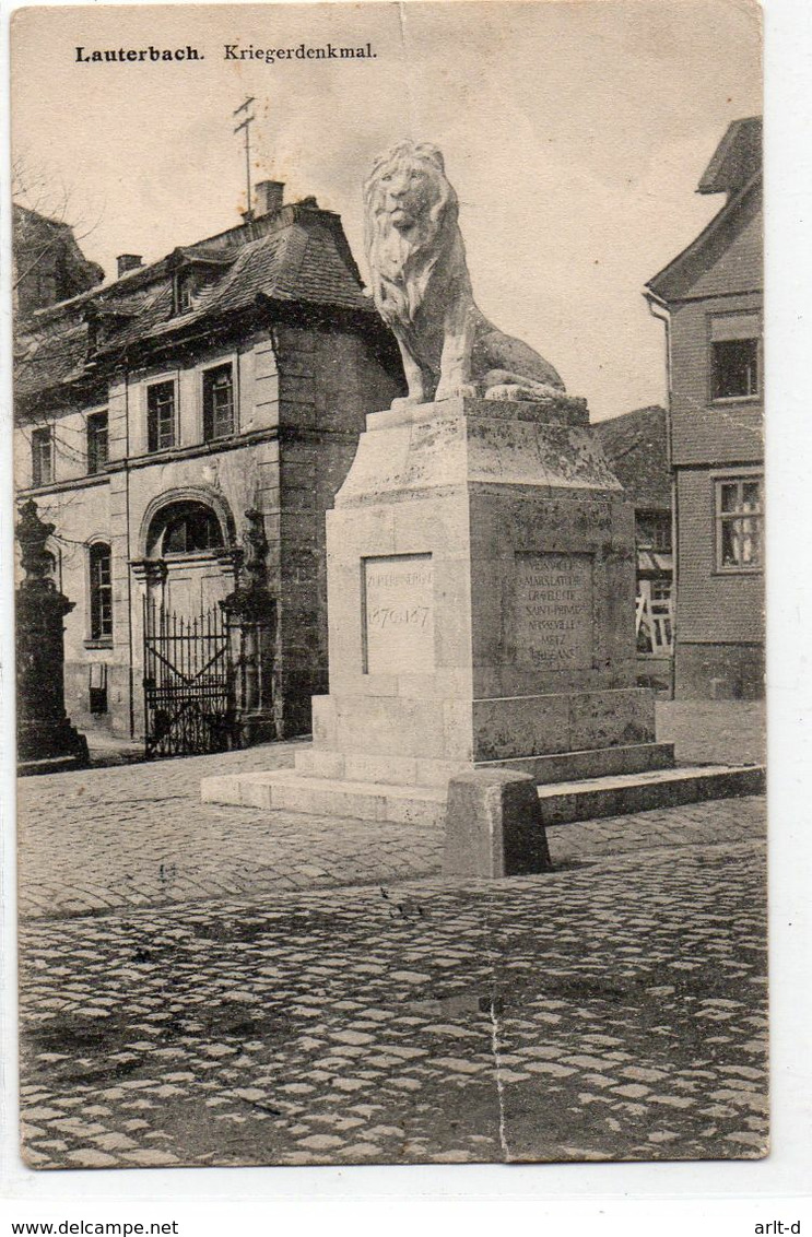 DC3577 - Ansichtskarte Lauterbach Kriegerdenkmal - Lauterbach