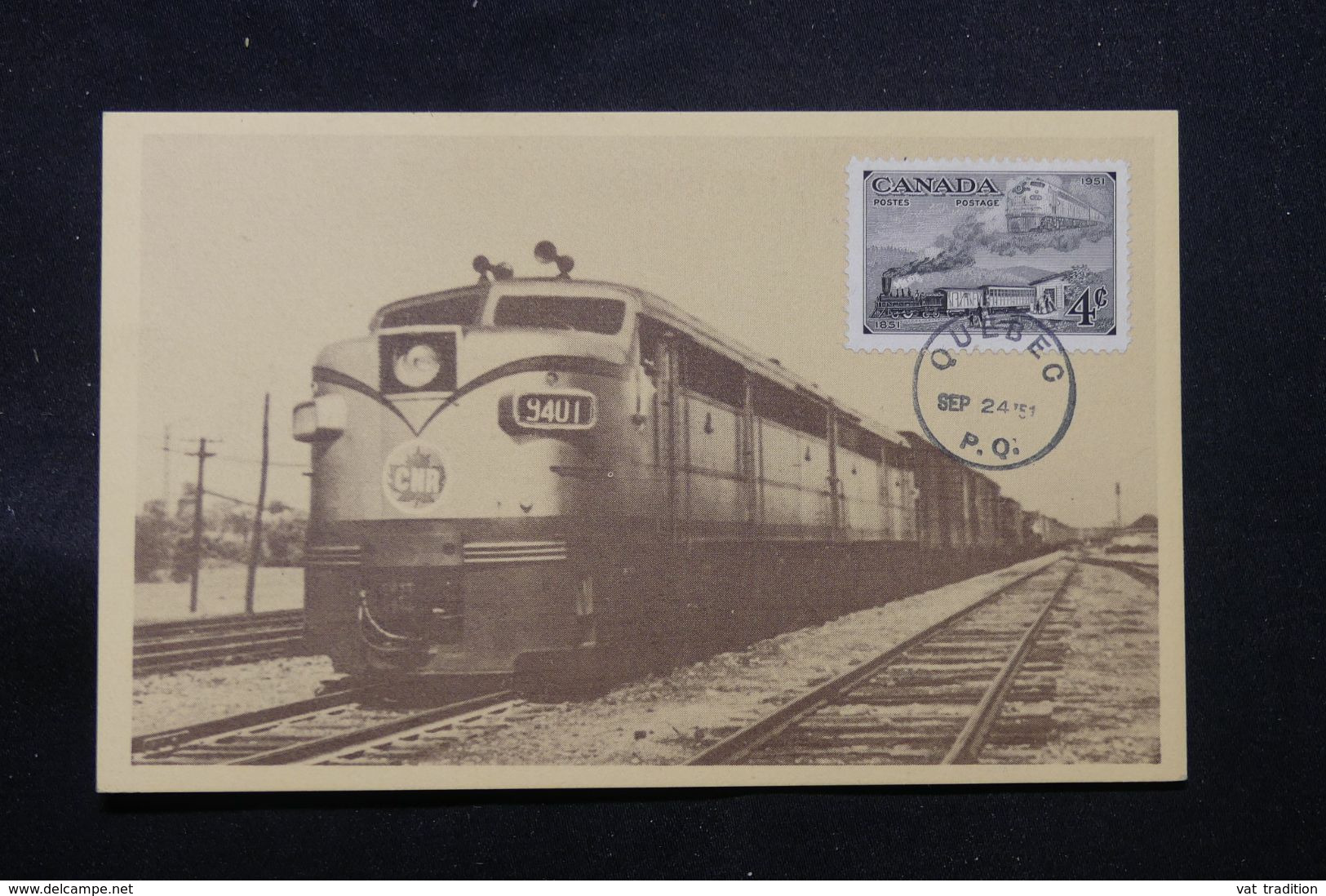 CANADA - Carte Maximum En 1951 - Train - L 71210 - Tarjetas – Máxima