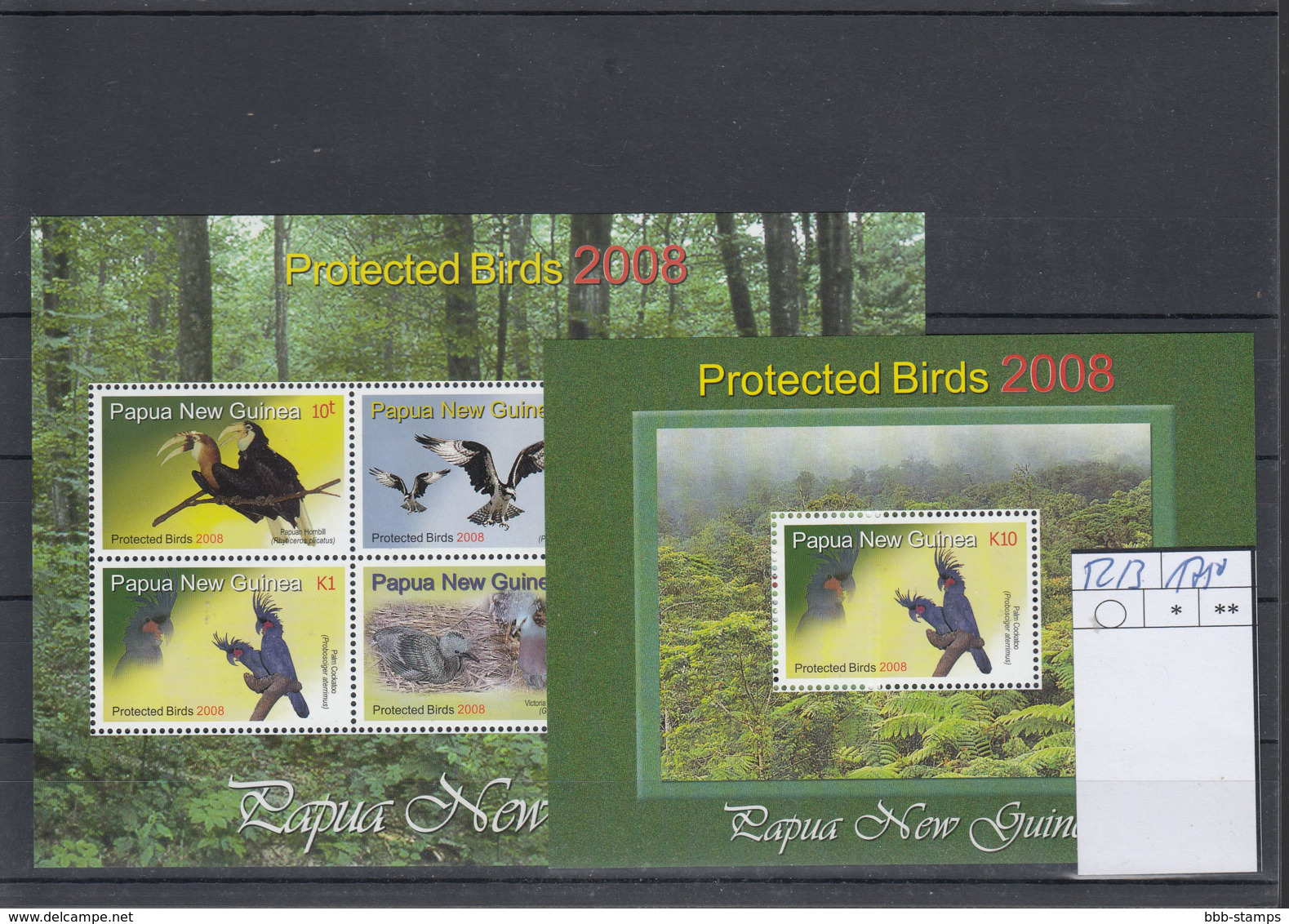 PNG Michel Cat.No. Mnh/** Sheet 52/53 Birds - Papua Nuova Guinea