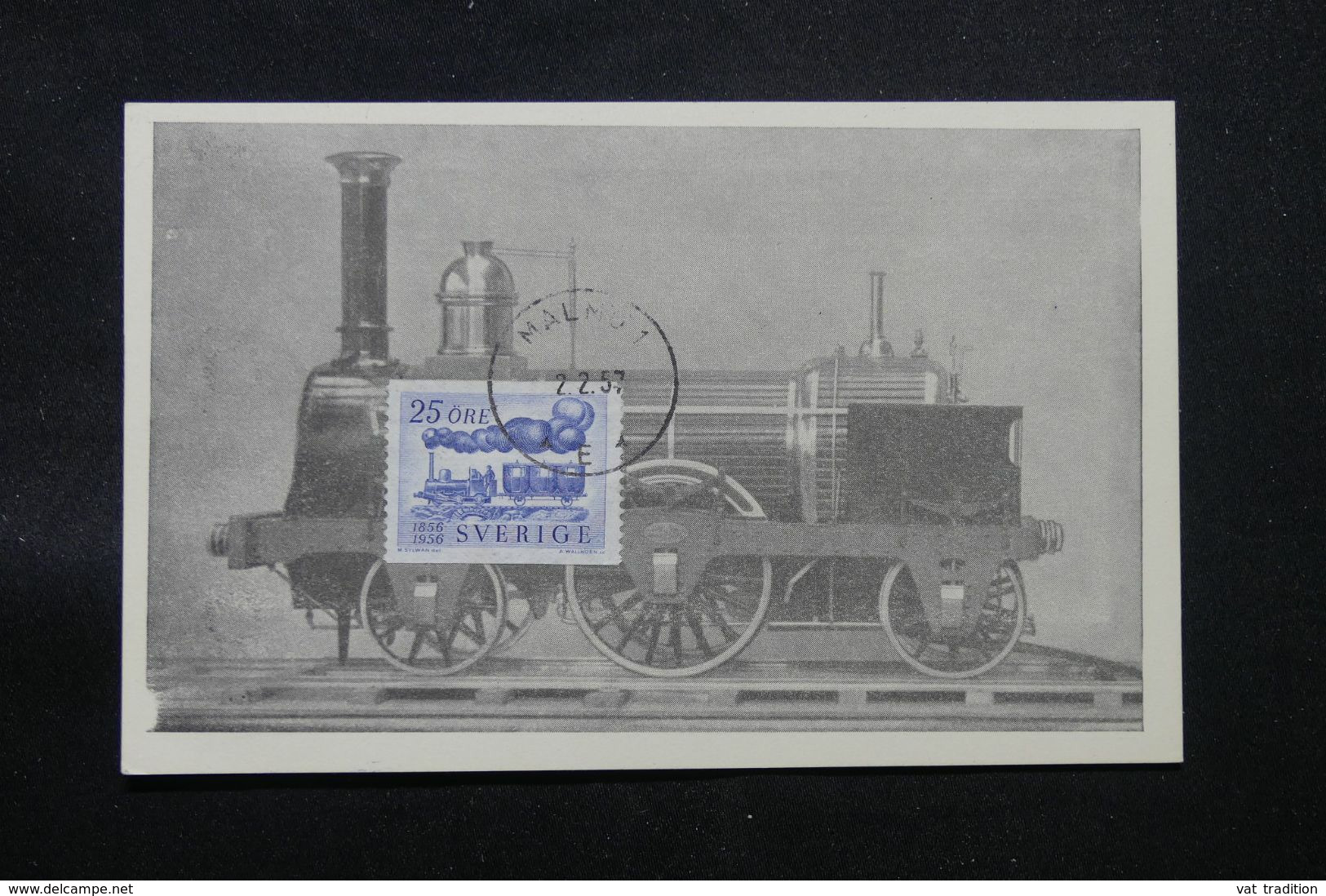 SUÈDE - Carte Maximum En 1957 - Train - L 71213 - Cartes-maximum (CM)