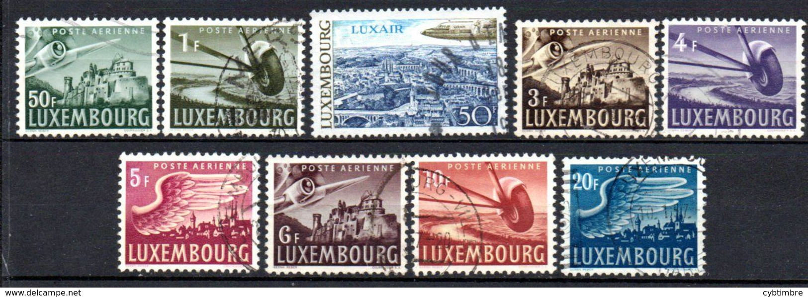 Luxembourg: Yvert A 7/21°; 9 Valeurs - Oblitérés