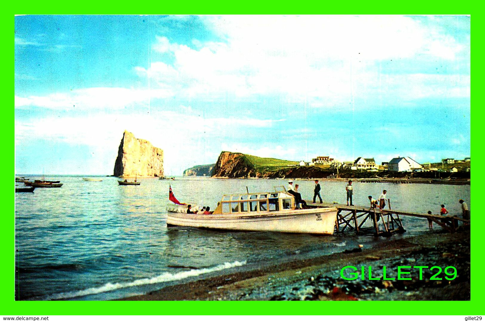 PERCÉ, QUÉBEC - LE DÉPART POUR L'EXCURSION - UNIC - PHOTO, CHARLES E BERNARD - - Percé