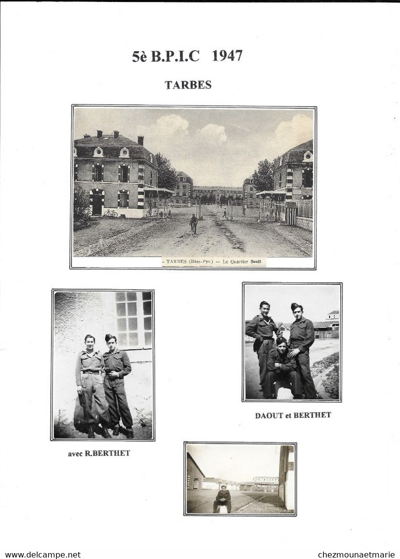 ALBERT LAMBERT GENERAL ALLAIRE 2 BCCP BATAILLON COLONIAL COMMANDOS PARACHUTISTES INDOCHINE PHOTOS ETAP TARBES 5 BPIC