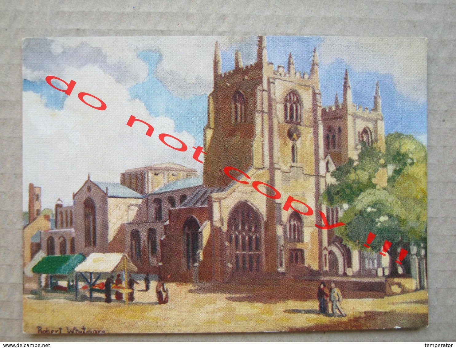 By Robert Whitmore / St. Margaret's Church And Market Place, King's Lynn. - Robert