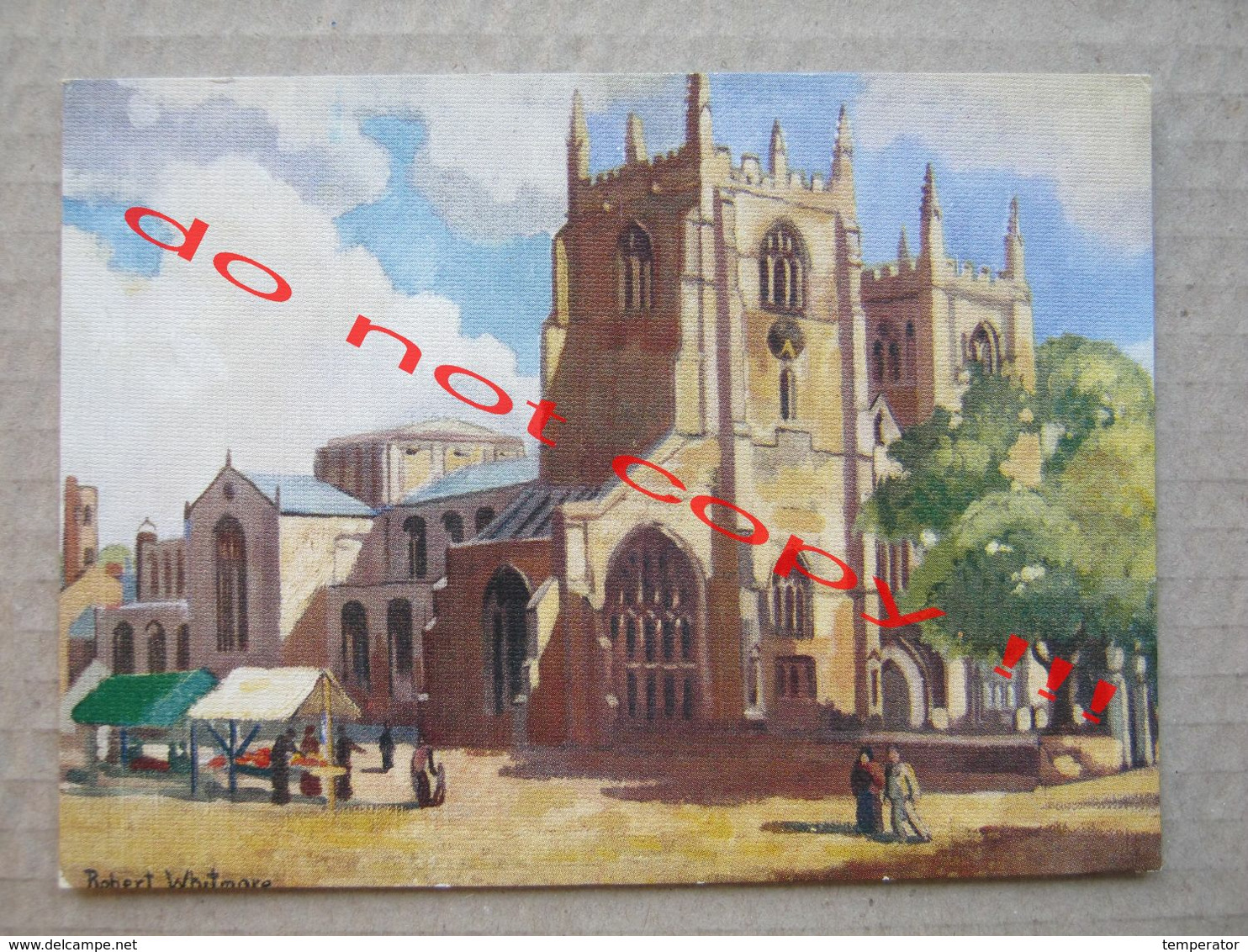 By Robert Whitmore / St. Margaret's Church And Market Place, King's Lynn. - Robert