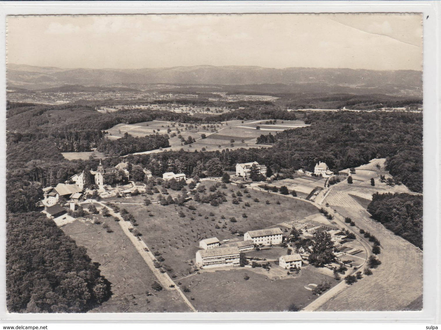 Basel / Riehen. St. Chrischona, Flugbild - Riehen