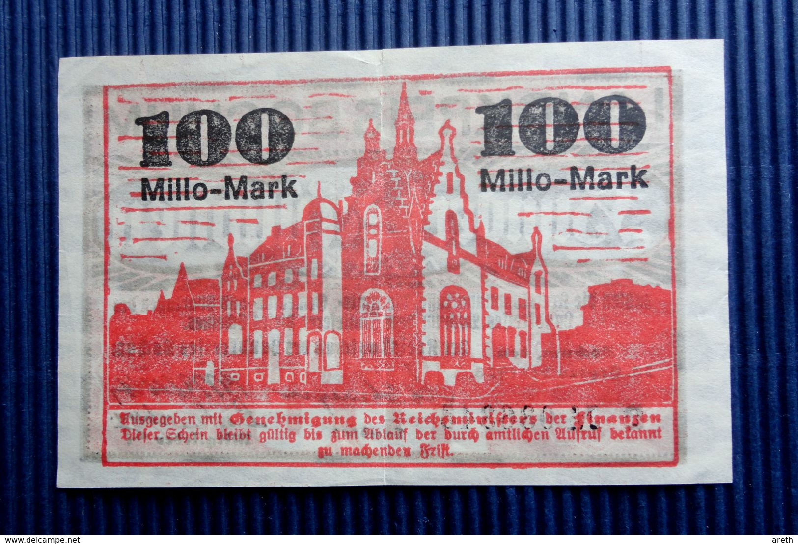 Allemagne - Billet  100 Millions 1923  LANDKREIS BOCHUM - Ohne Zuordnung