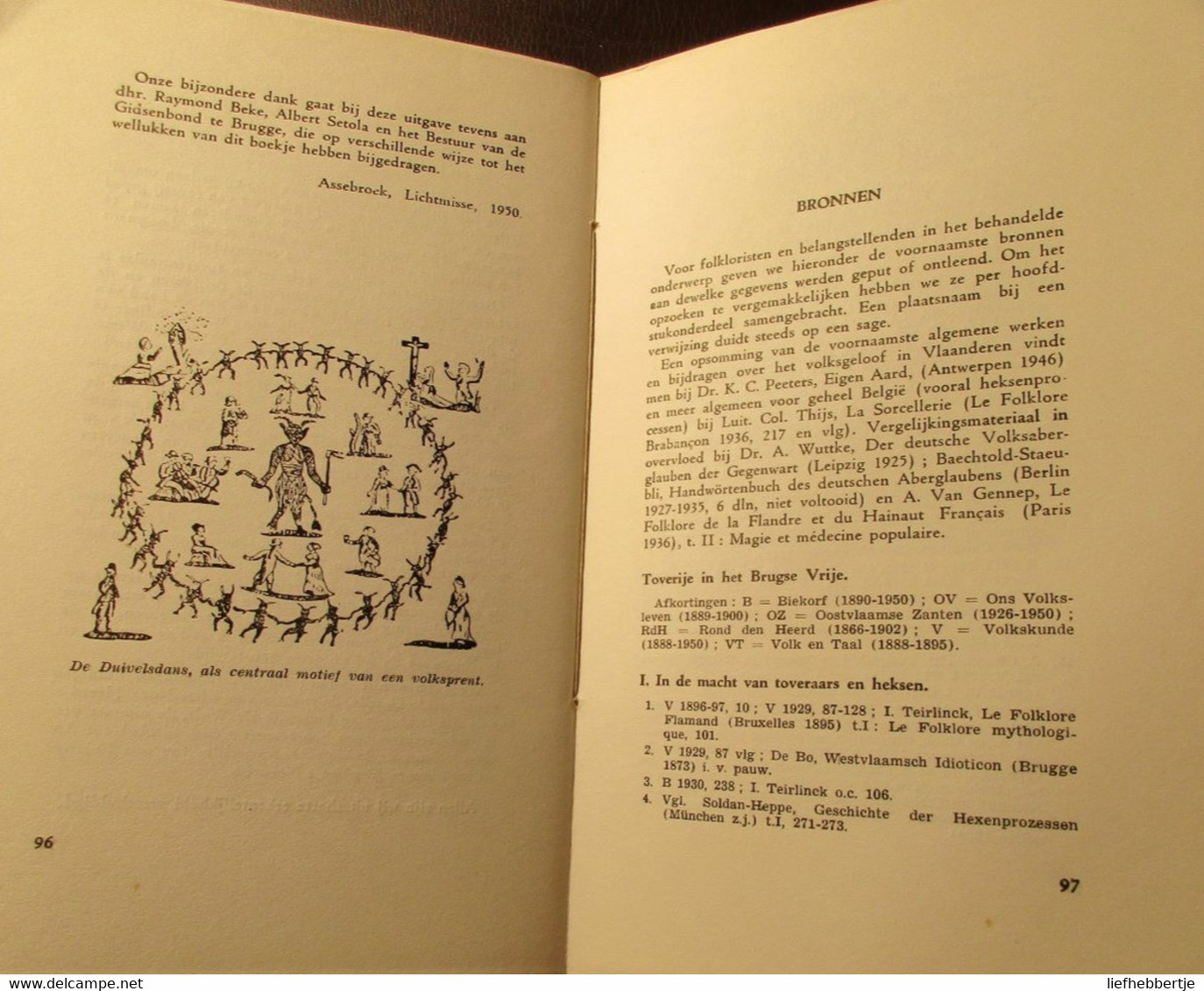 Toverije In Het Brugse Vrije - Tovenarij Heksen Tovenaars Duitse Schapers Tempeliers Volksremedies Toverboek - Geschiedenis