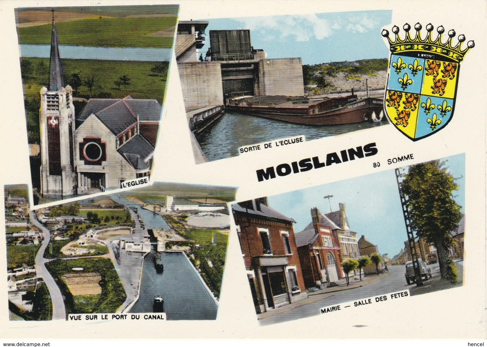 MOISLAINS. Le Port Du Canal. Péniche " ND LOURDES" Sortant De L'écluse - Moislains