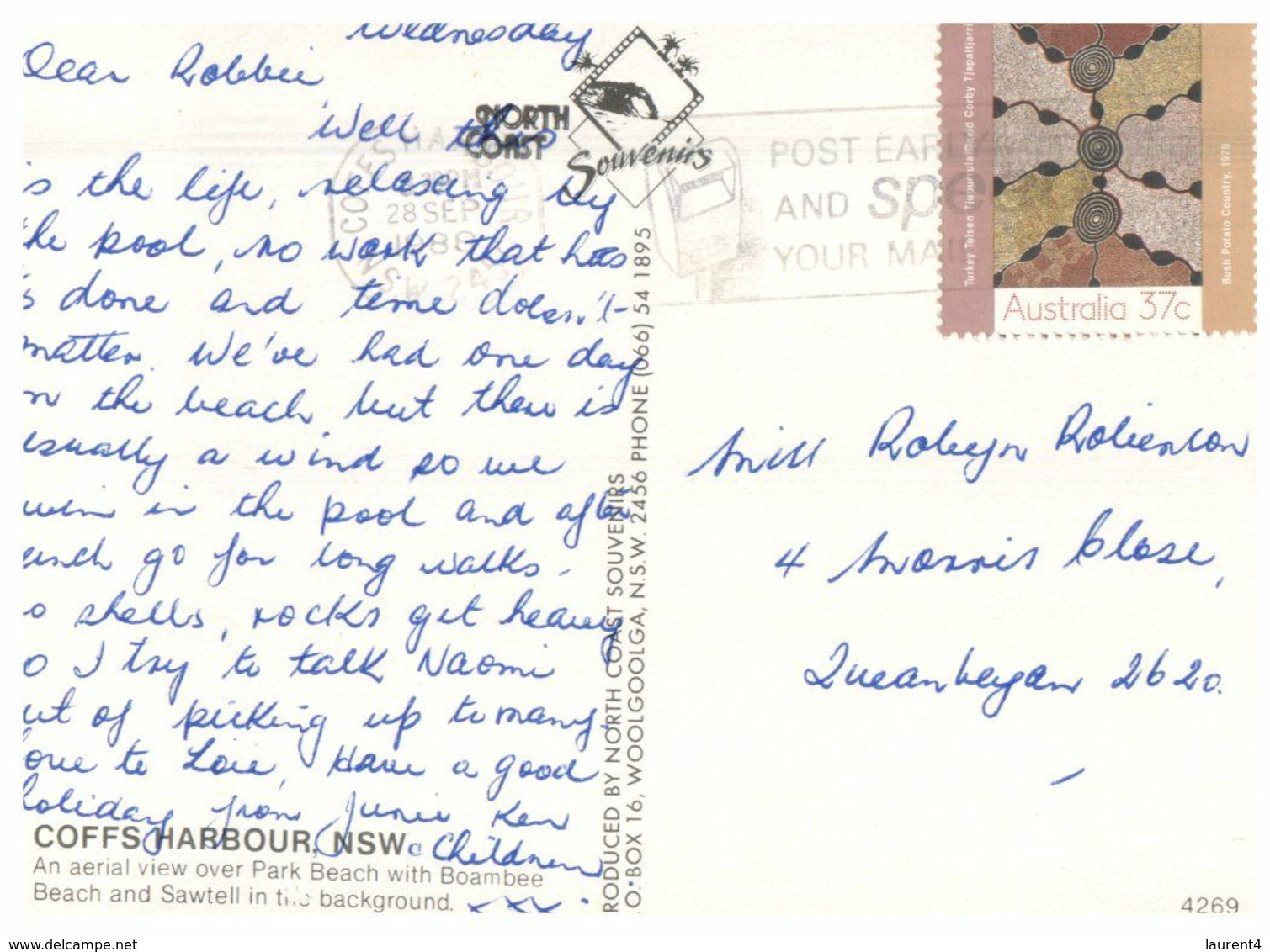 (M 6) Australia - NSW - Coffs Harbour (with Stamp) (4269) - Coffs Harbour