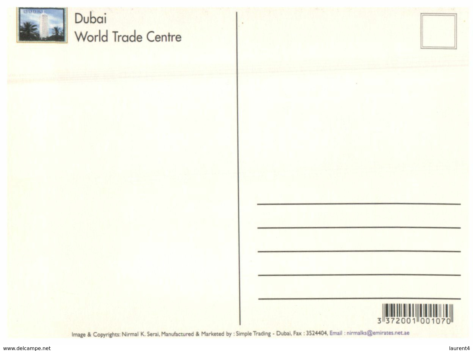 (M 8) UAE - United Arab Emirates - Emirats Arabes Unis - Dubai World Trade Center - Dubai