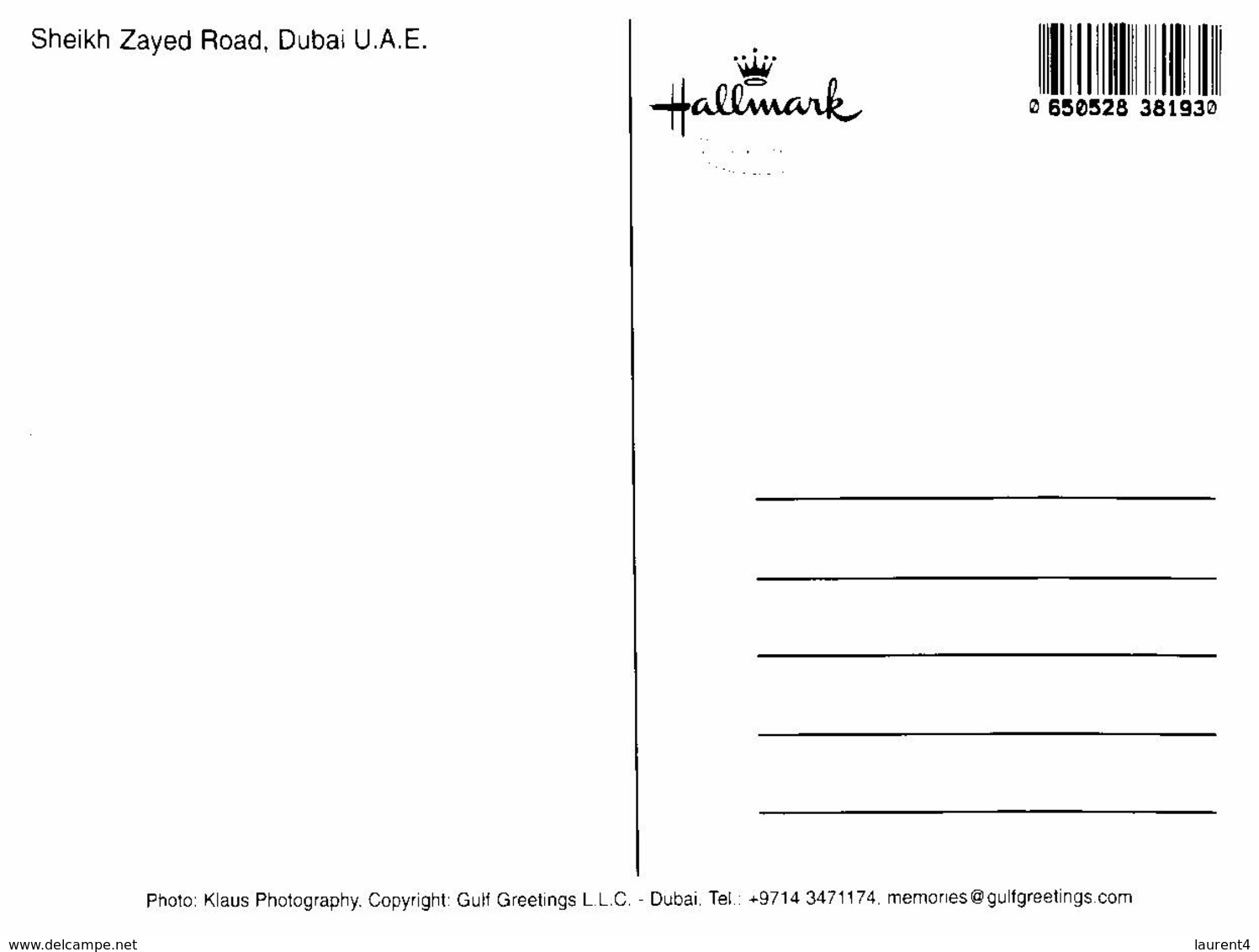 (M 8) UAE - United Arab Emirates - Emirats Arabes Unis - Dubai - Dubai