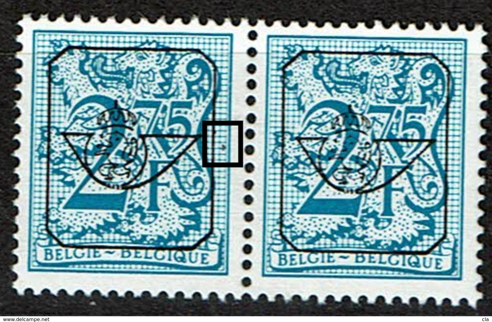 PO 808P6  Paire  **  T 1 2 Points Noirs à Droite - Sobreimpresos 1967-85 (Leon Et Banderola)