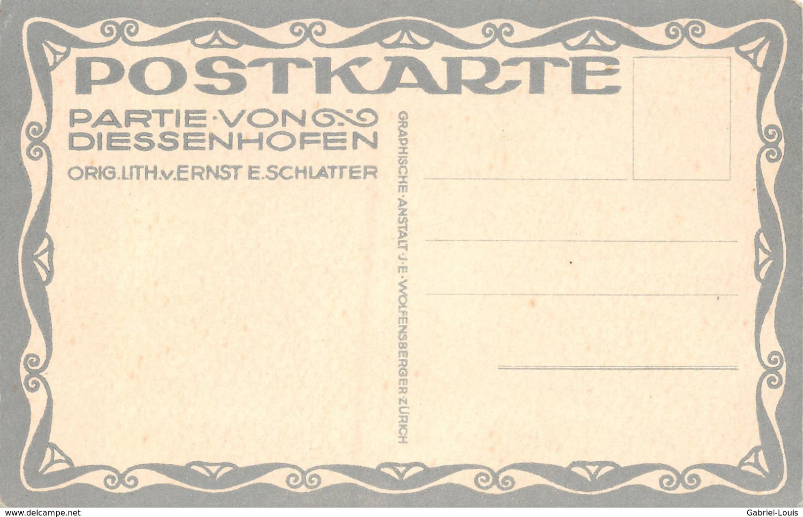 Partie Von Diessenhofen Ernst E. Schlatter - Diessenhofen