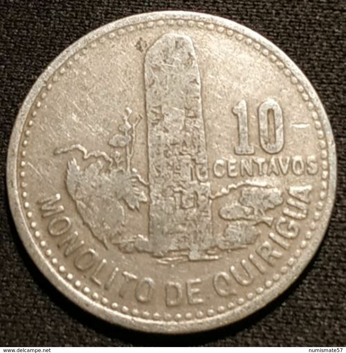 GUATEMALA - 10 CENTAVOS 1978 - KM 277.2 - ( Non-magnétique ) - Guatemala