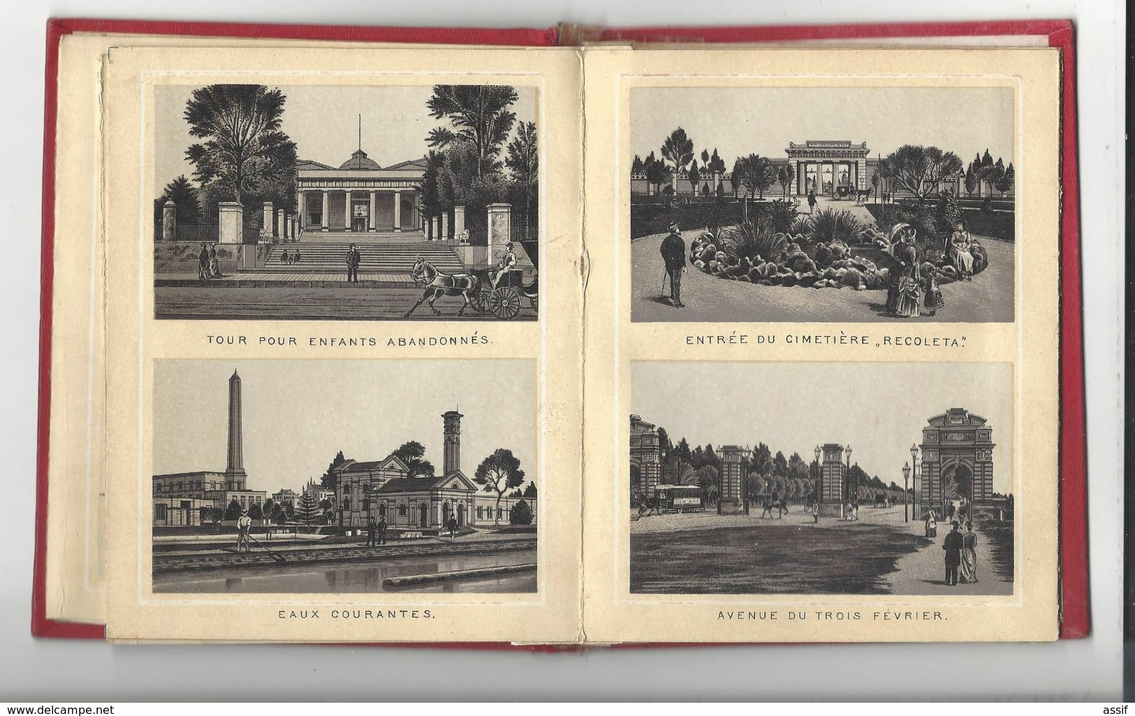 Vistas De Buenos Aires De La Republica Argentinia , Ed. L. Jacobsen & Cia , 242 Florida , B.A. 24 Vues Lithographiques - Sonstige & Ohne Zuordnung