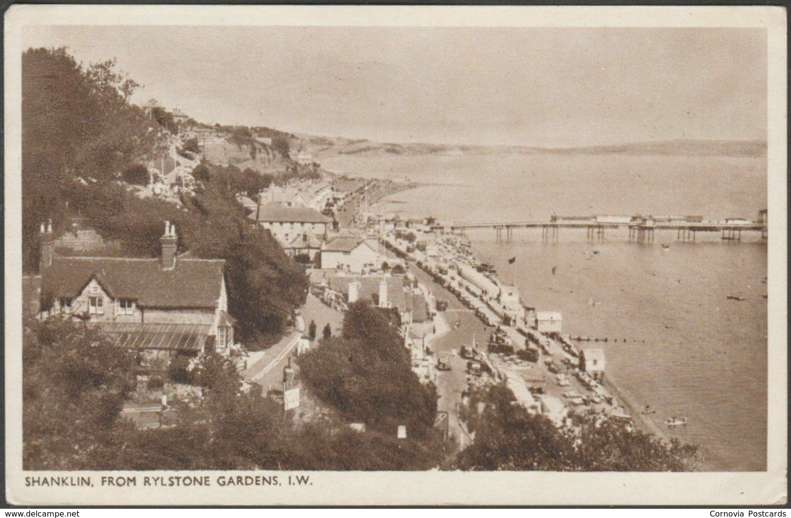 Shanklin From Rylstone Gardens, Isle Of Wight, 1947 - Nigh Postcard - Shanklin
