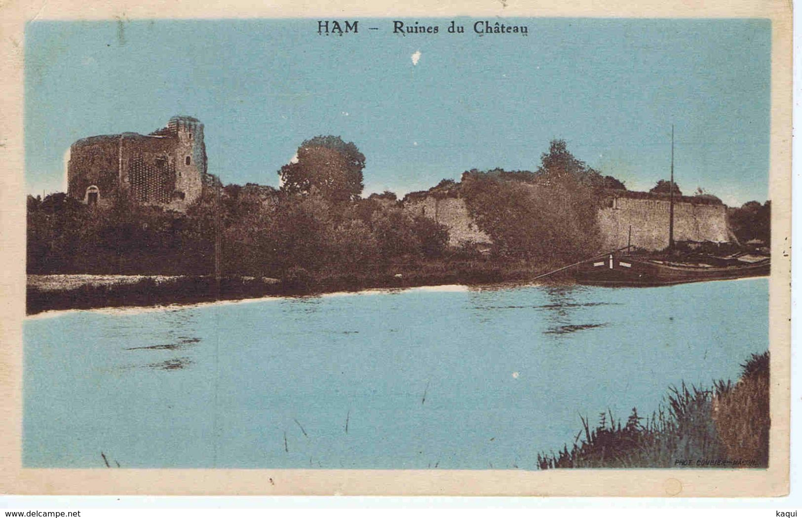 SOMME - HAM - Ruines Du Château - Schlösser