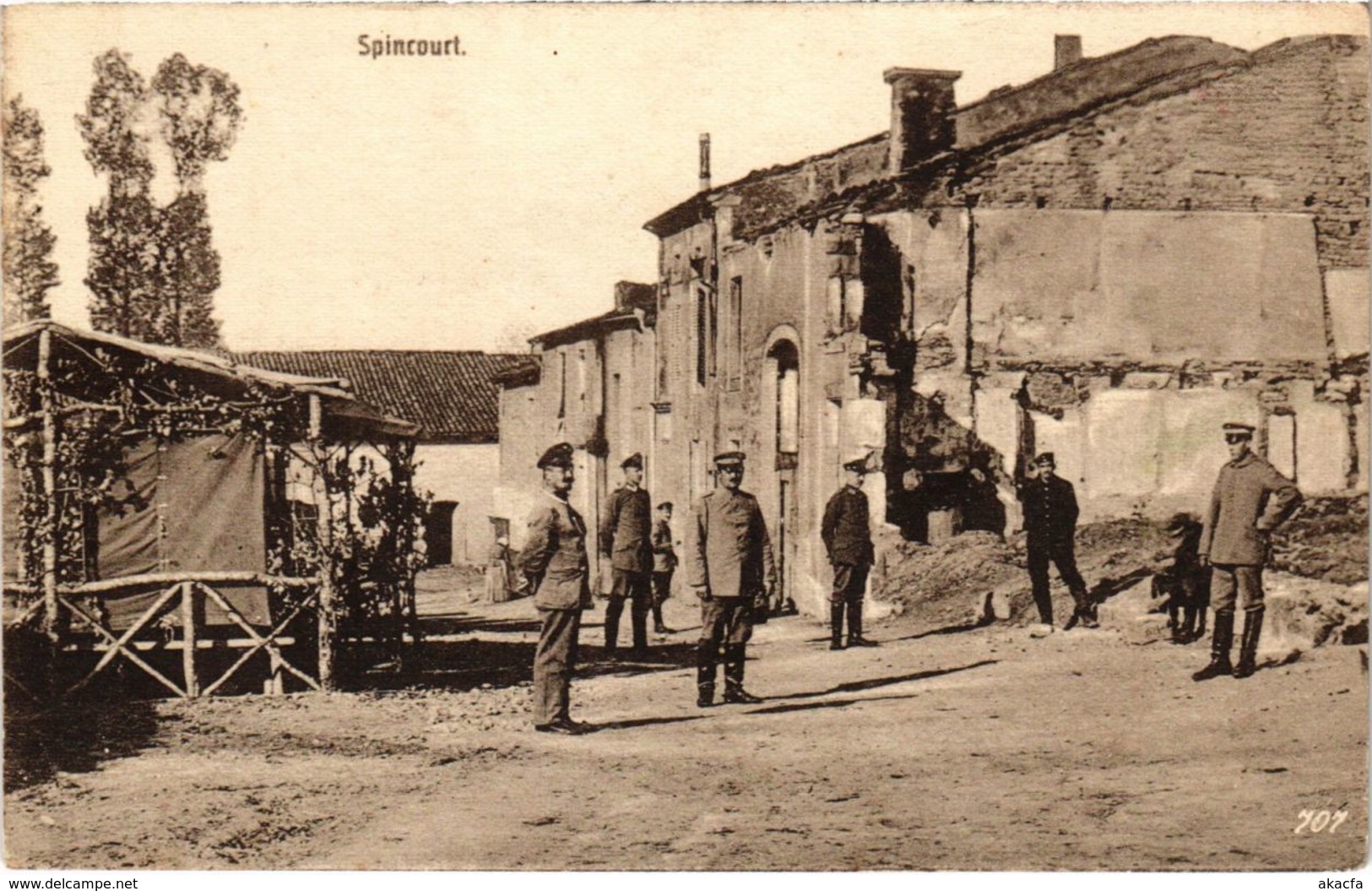 CPA Spincourt - Rue - Street Scene - Ruines (1036831) - Spincourt