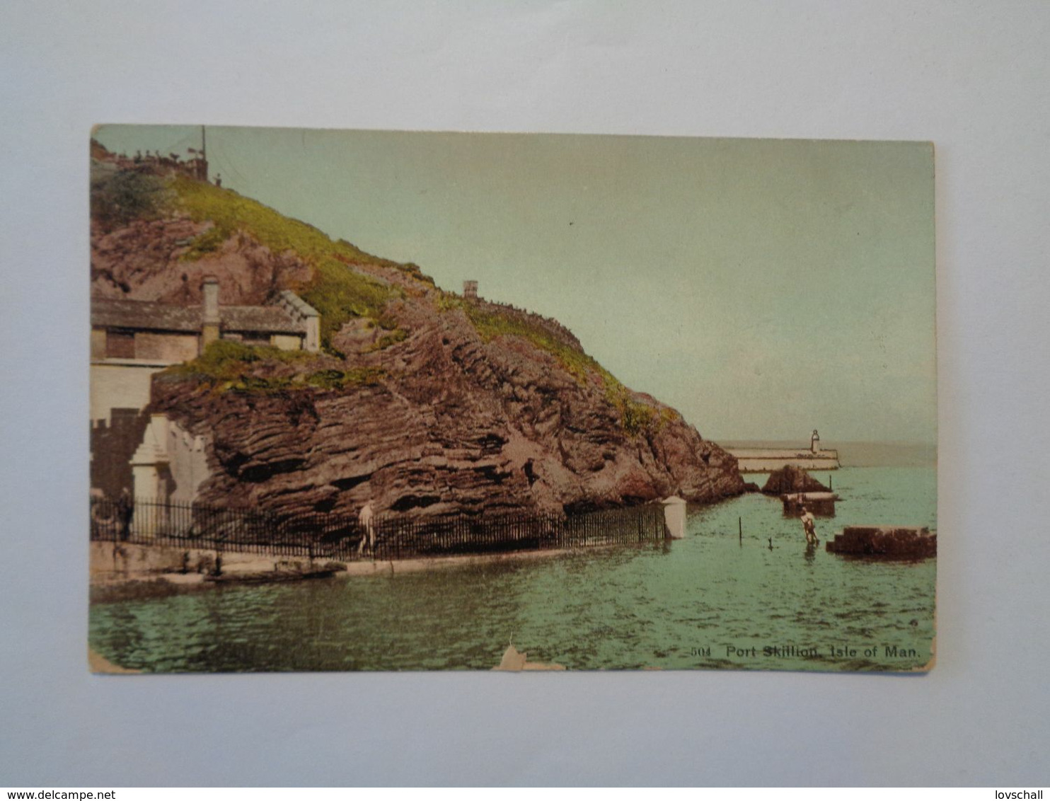 Isle Of Man. -  Port Skillion. (3 - 8 - 1910) - Isle Of Man