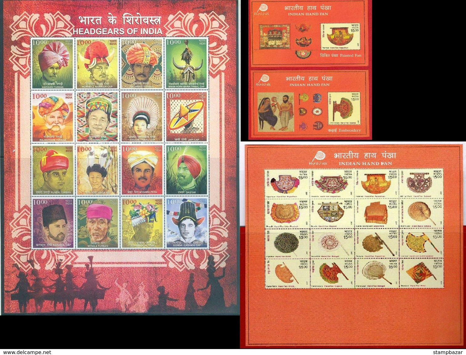 India 2017 Complete Year Pack Set Of Stamps Assorted Themes Birds 218v - Komplette Jahrgänge