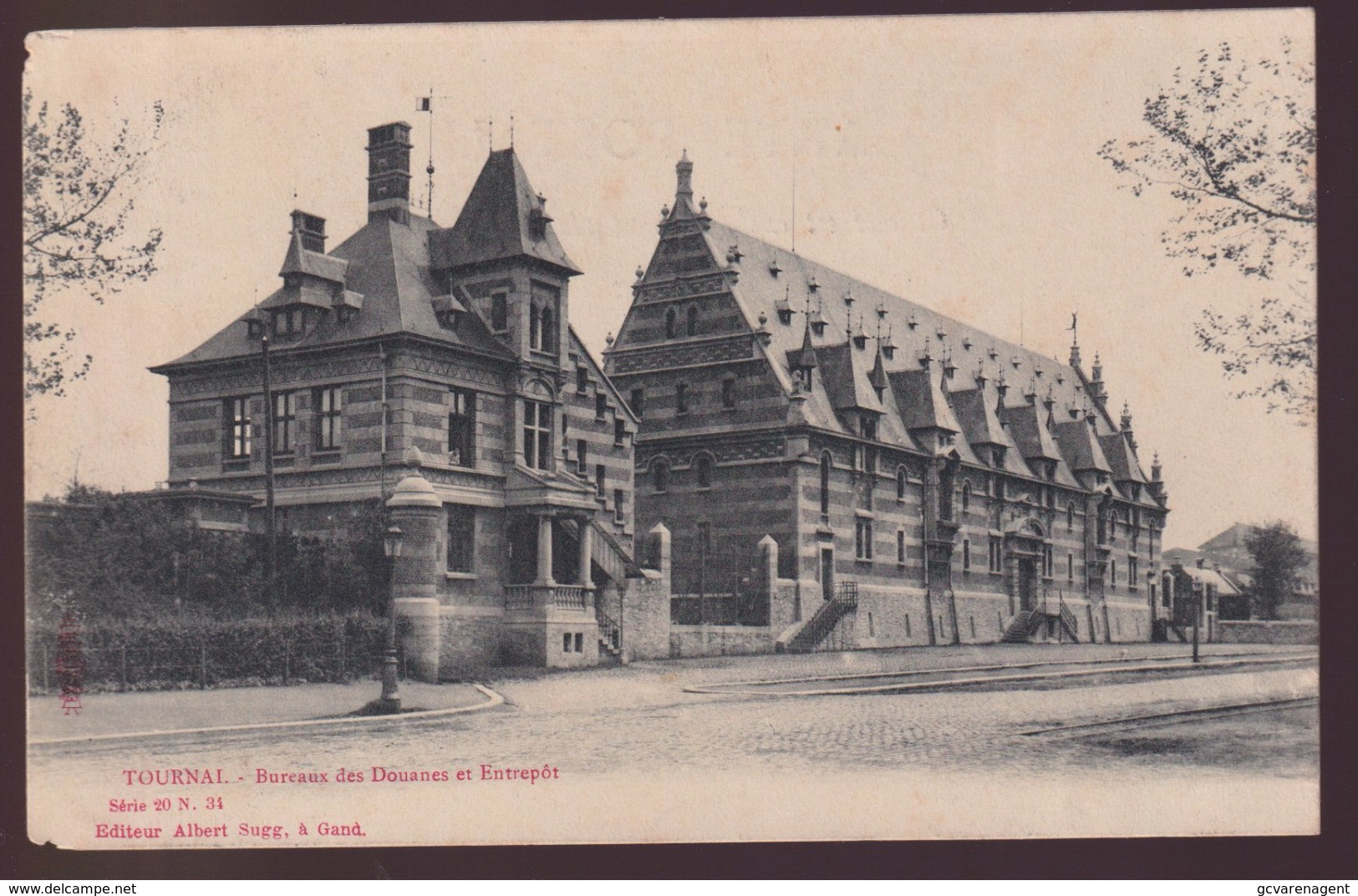 TOURNAI      A.SUGG 20 / 34    BUREAUX DES DOUANES ET ENTREPOT - Tournai