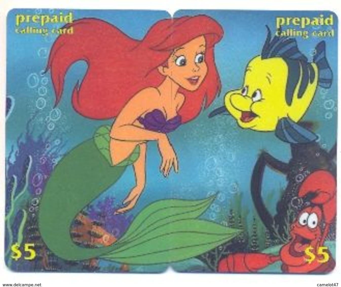 Disney $5 Canada, 2 Prepaid Calling Cards, PROBABLY FAKE, # Fd-9 - Puzzle