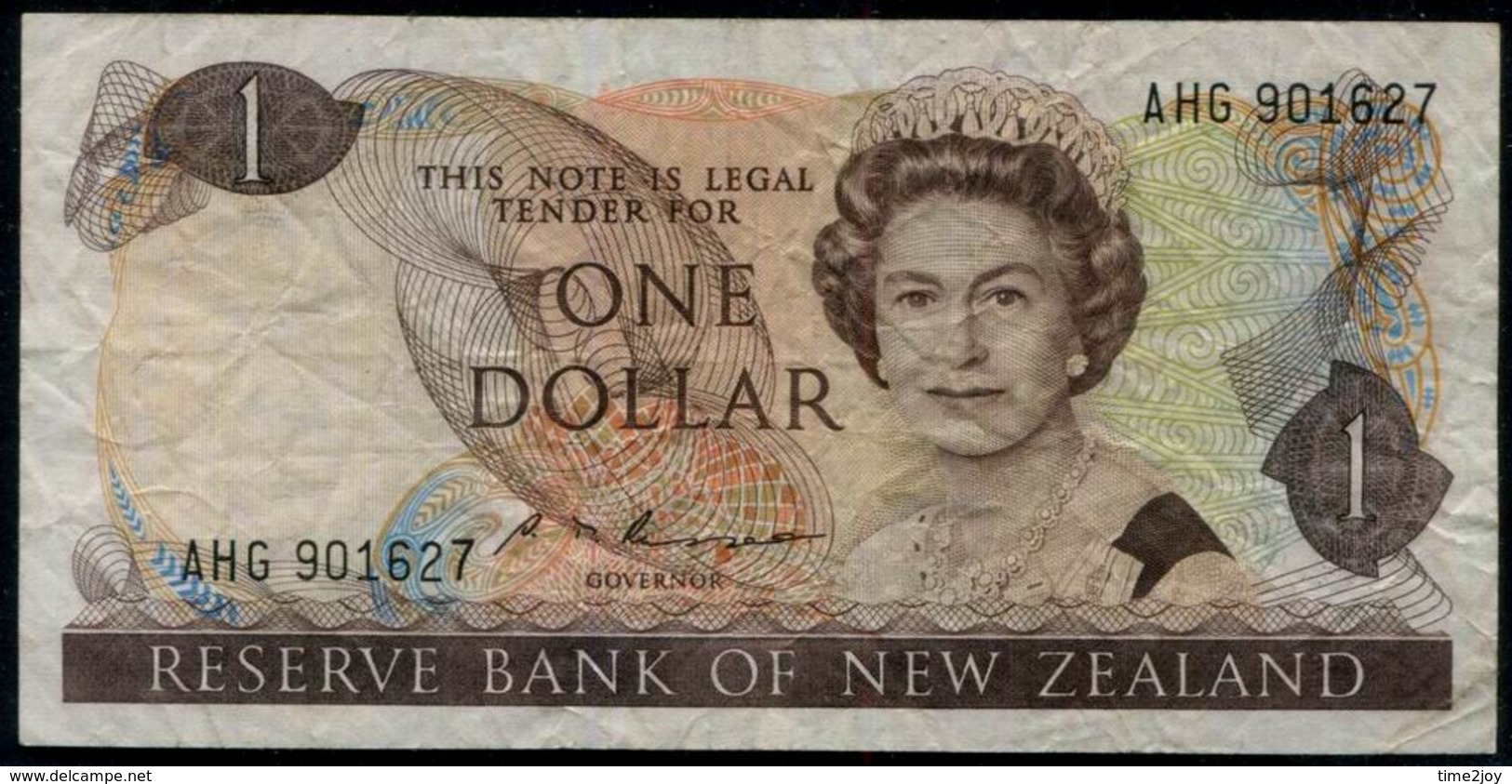 New Zealand Queen Elizabeth II. $ 1 Banknote - Nuova Zelanda