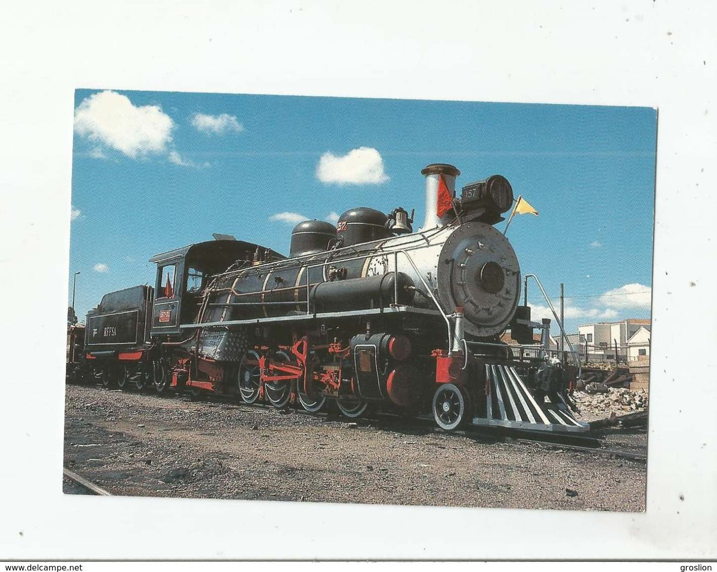 BRAZIL RFFSA CURITIBA SHED (REDE FERROVIARIA FEDERAL SA) ENGINE 282 ALCO N° 157 BUILT 1941. NOVEMBER 6 TH 1985 - Curitiba