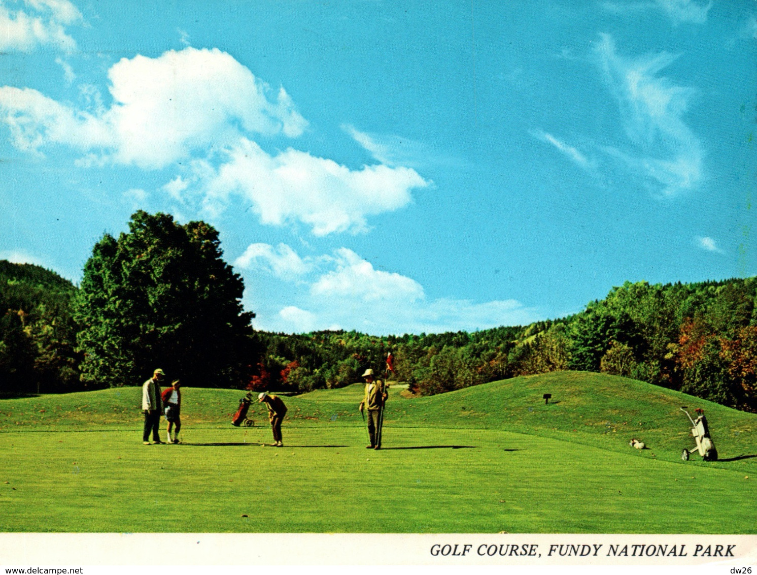 Golf Course - Green N° 1, Fundy National Park, Alma - New Brunswick, Canada - Golf
