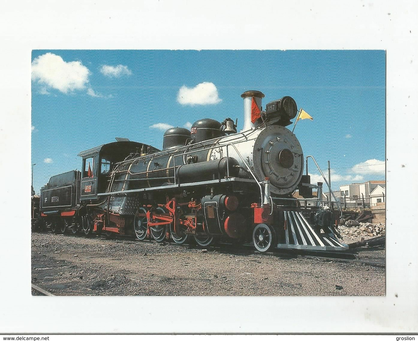 BRAZIL 121 RFFSA CURITIBA SHED (RADE FERROVIARIA FEDERAL SA) ENGINE 282 ALCO N°157 BUILT 1941. NOVEMBER 6 TH 1985 - Curitiba