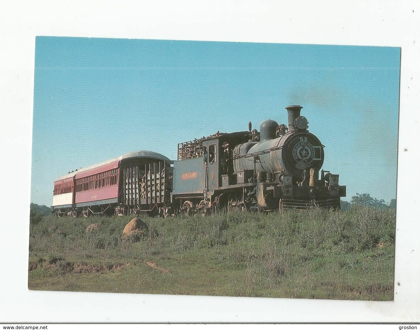 PARAGUAY 117 ENCARNACION-ASUNCION MAIN LINE SPECIAL TRAIN N° 102 BETWEEN VILLARICA AND PEREZ CARDOZO STATIONS 1983 - Paraguay