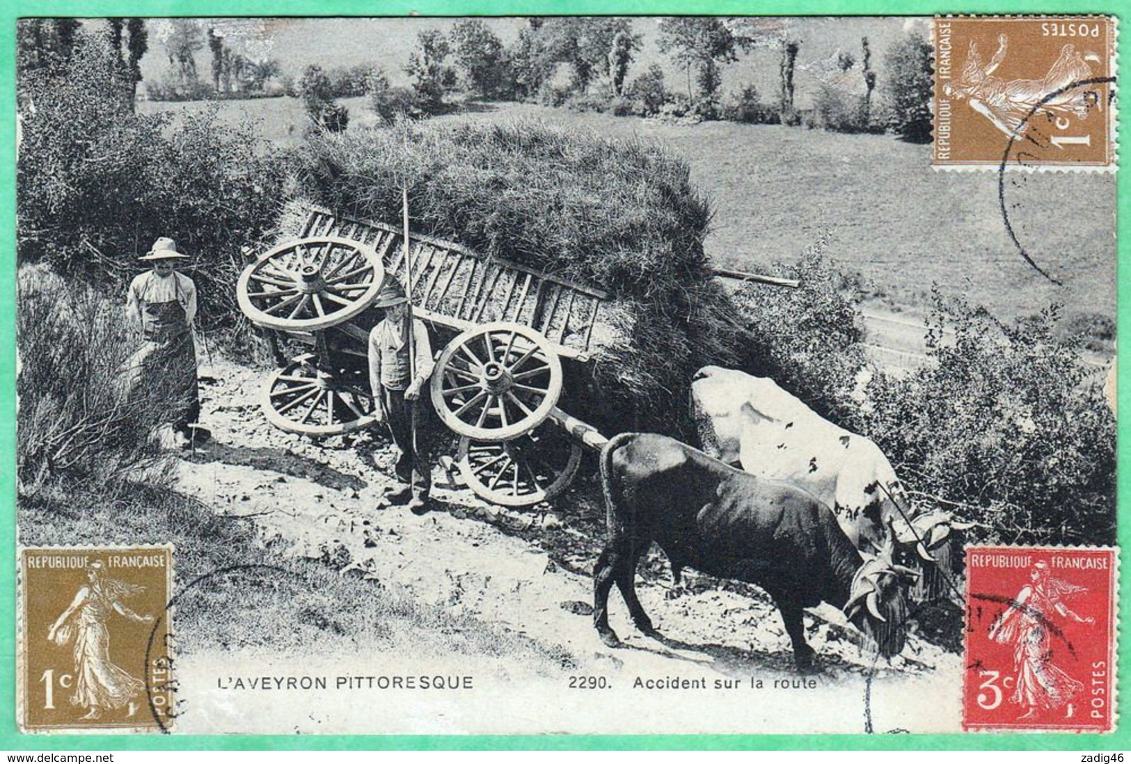 L'AVEYRON PITTORESQUE - 2290 - ACCIDENT SUR LA ROUTE - Autres & Non Classés