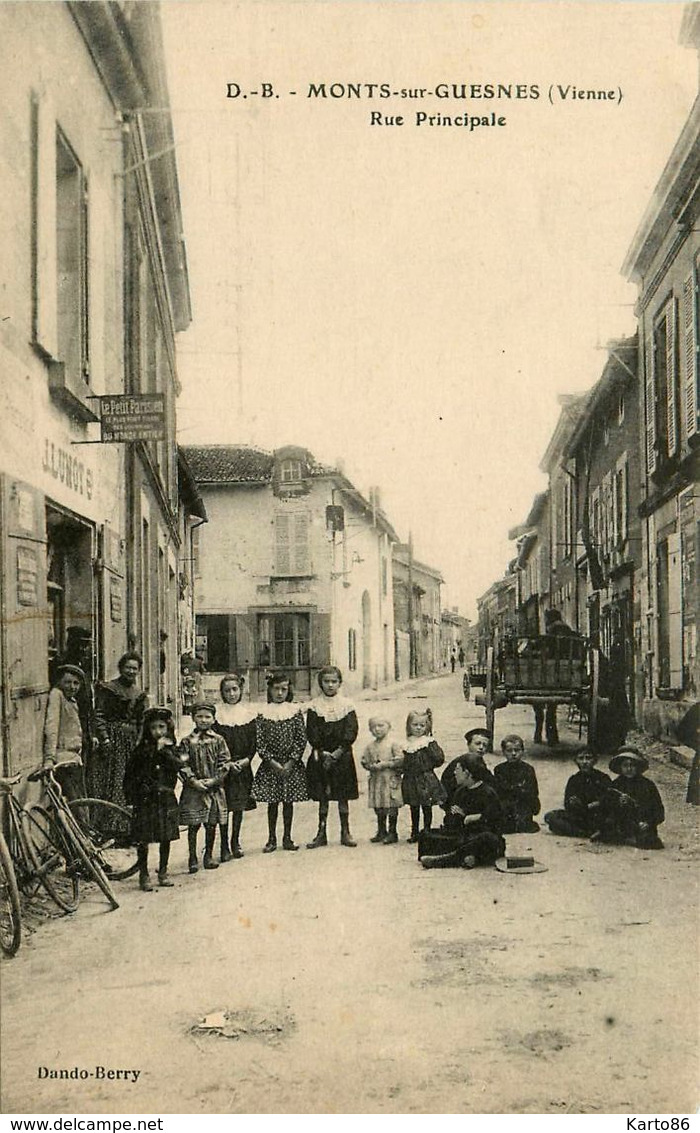 Monts Sur Guesnes * Rue Principale * Groupe D'enfants - Monts Sur Guesnes