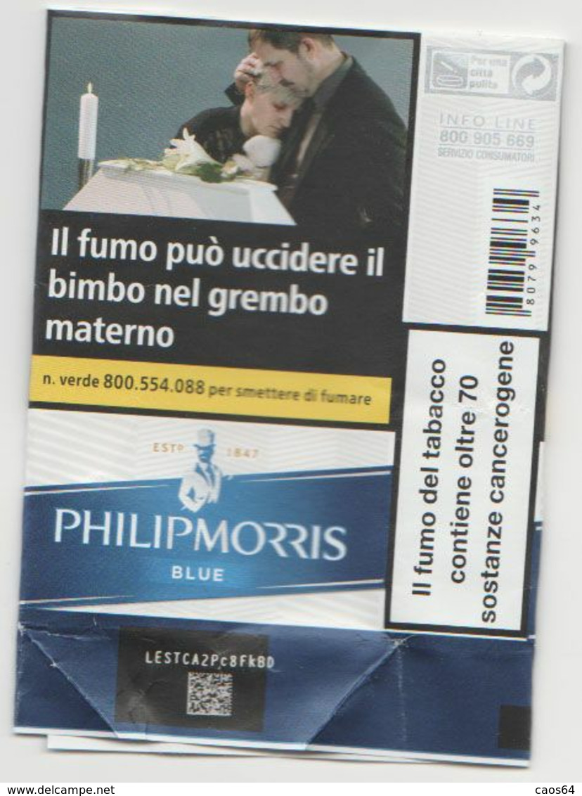 PHILIP MORRIS BLUE SOFT ITALY BOX SIGARETTE - Etuis à Cigarettes Vides