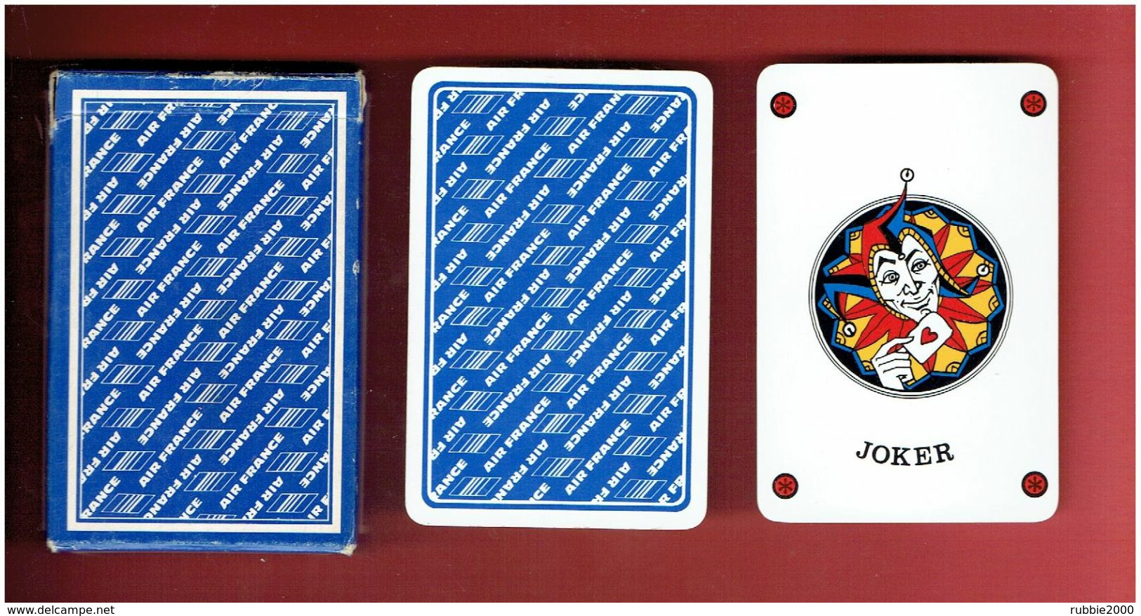 AIR FRANCE 1985 JEUX DE 52 CARTES A JOUER EN SUPERBE ETAT FABRICANT HERON - Cartas