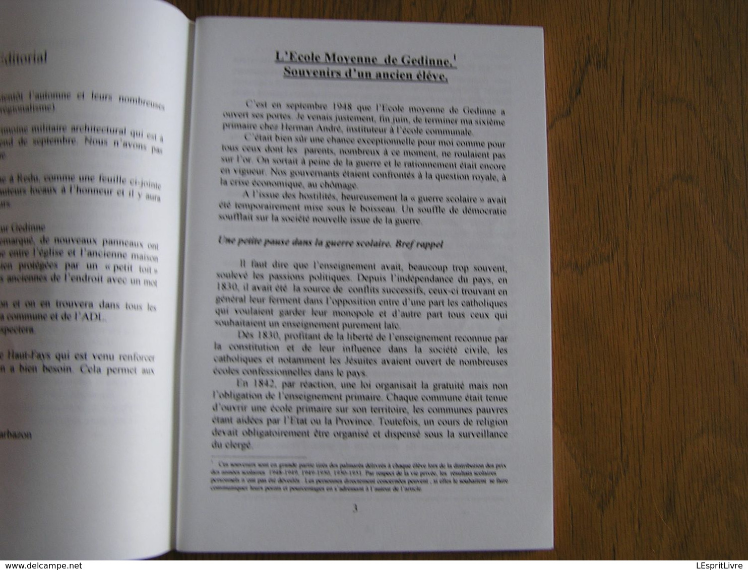 Bulletin CEHG N° 41 Gedinne Régionalisme Wallon Semoy Ecole Chiens Avec Ou Sans Charette Guerre 40 45 Louette St Denis - Belgique