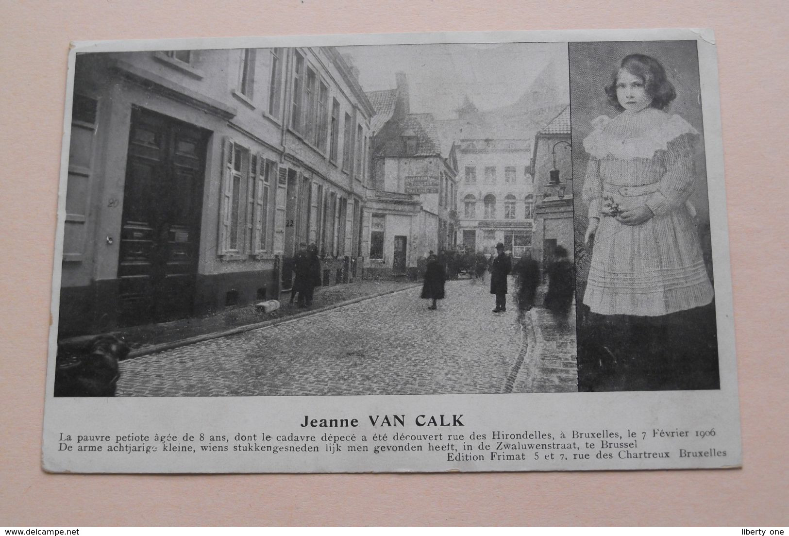 Jeanne VAN CALK ( Edition Frimat Bruxelles ) Anno 19?? ! - Personaggi Famosi