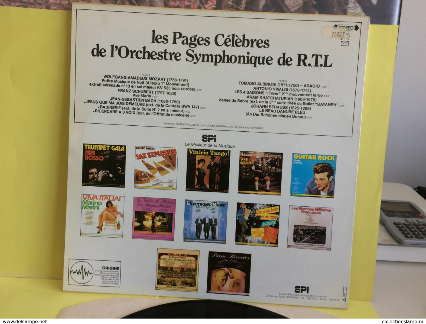 Les PagzgesCélèbresL'Orchestre Symphonique De R.T.L. (1750-174- Disque Vinyles 33T) Titre Voir Photos-  (Muller Dom-Cat) - Editions Limitées