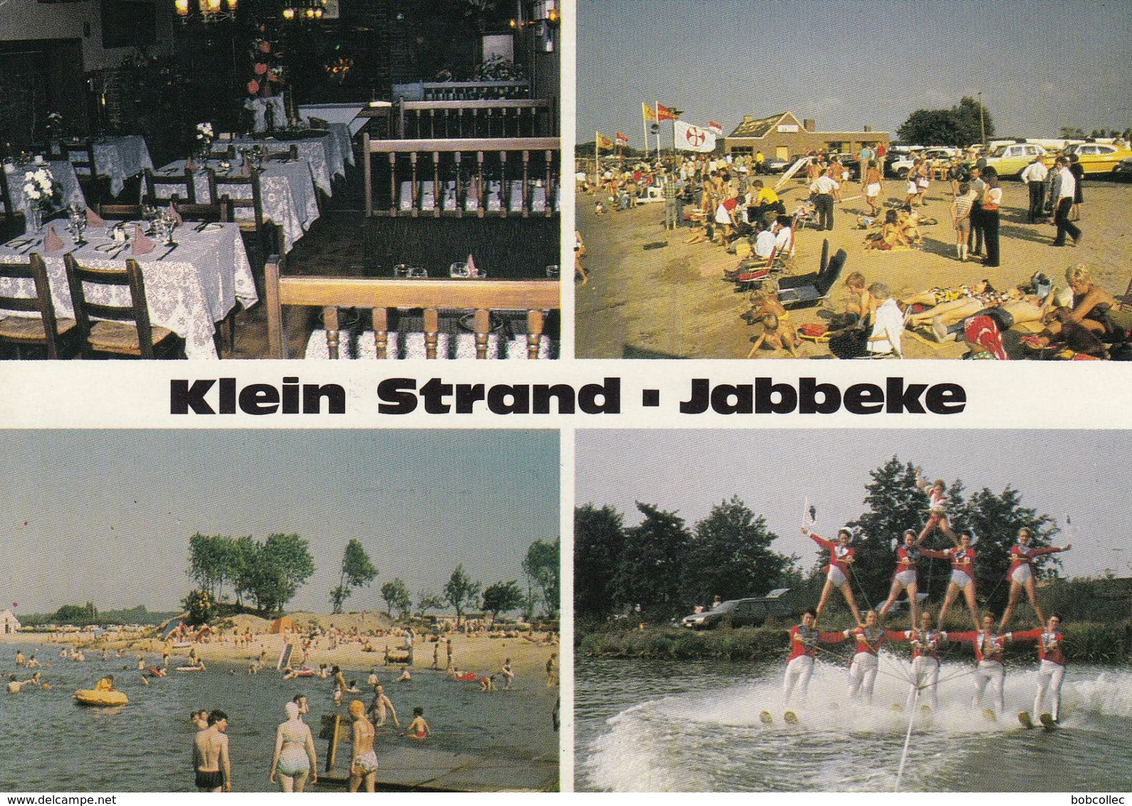 JABBEKE: Klein Strand - Lot De 5 Cartes (Delta, Clown, Pyramide, Cyclistes, Restaurant) - Jabbeke