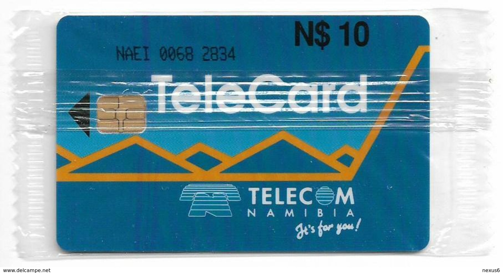 Namibia - Telecom Namibia - Cheetah, Chip Siemens S30, (MID Cn. NAEI Xxxx Xxxx, Dashed Ø), 10$, NSB - Namibie